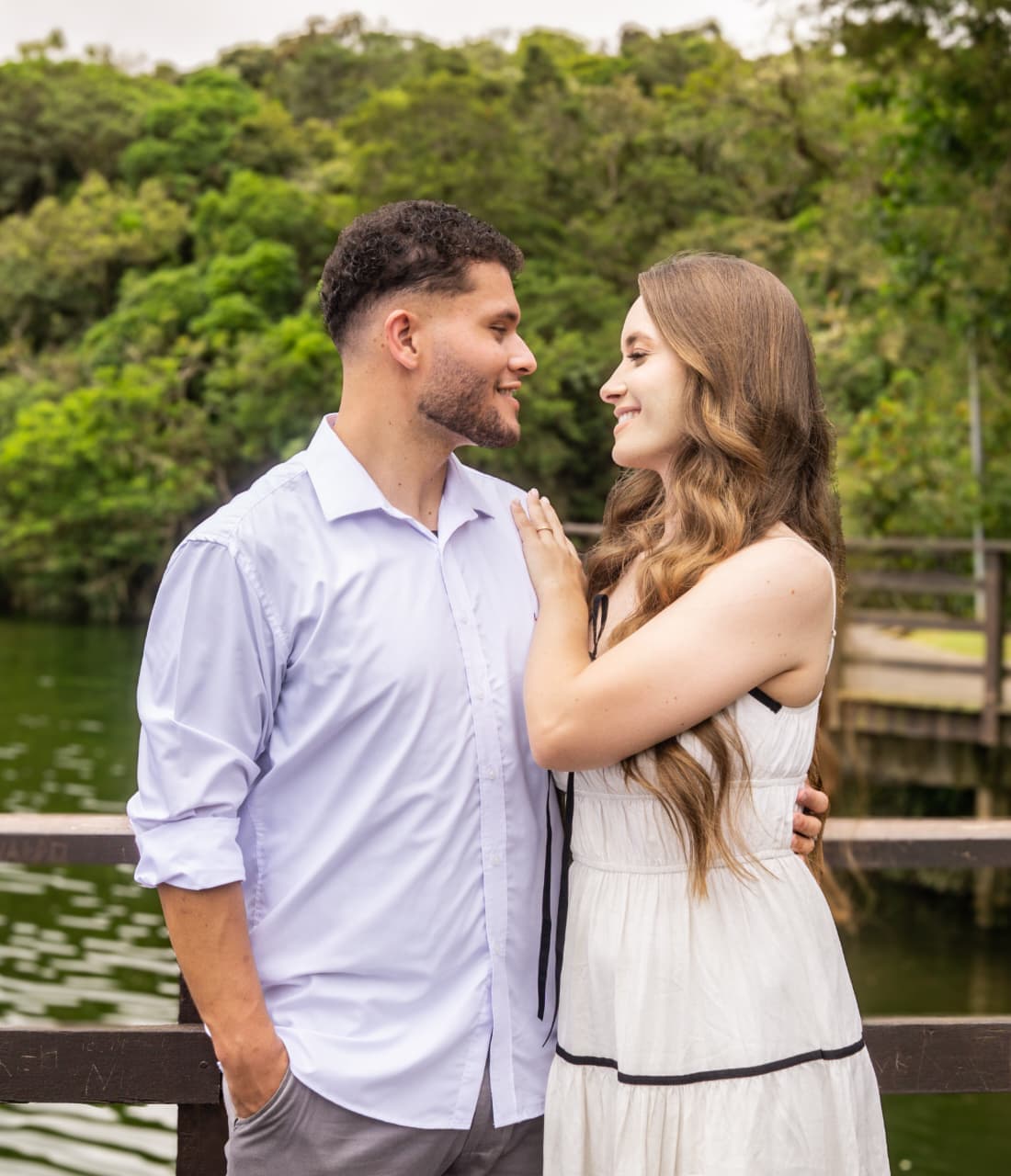 Rafael e Flávia na ponte